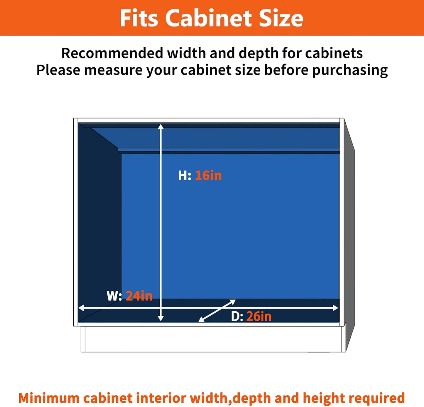 ROOMTEC Individual Pull Out Cabinet Organizer (25½"W x 21½"D), 2 Tier Spice Rack Organizer for Cabinet, Slide Out Drawer Pantry Shelf Organization and Storage for Kitchen Bathroom