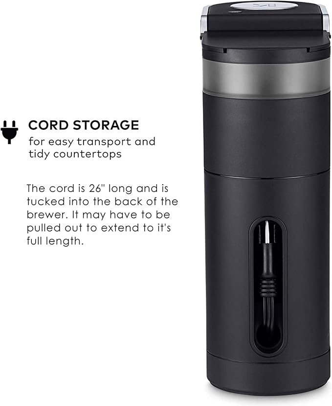 Keurig K-Mini Single Serve K-Cup Pod Coffee Maker, 6 to 12oz Brew size, with Cord Storage, Perfect for Small Spaces, Black
