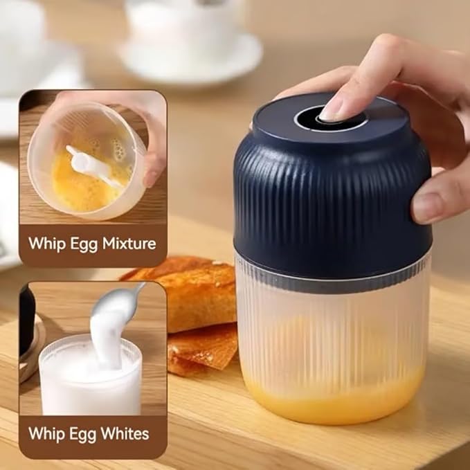 Electric Garlic Chopper, Mini Portable Veggie Chopper, 2026 New Small Garlic Chopper Mincer, USB Rechargeable, Wireless Veggie Grinder, For Mashing Onion, Garlic, Chili, Ginger (White, 3 blades)