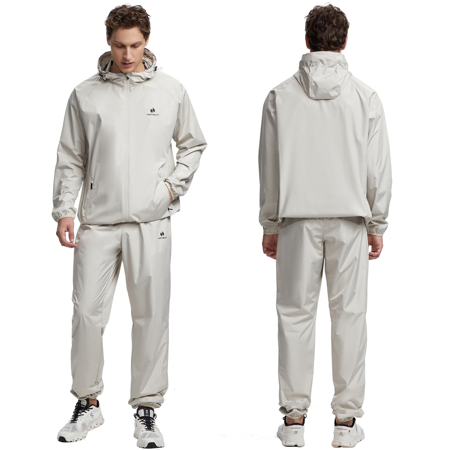 HOTSUIT Lightweight Sauna Suit for Men Weight Loss Sweat Suit Boxing Exercise Sweat Sauna Jacket Pants