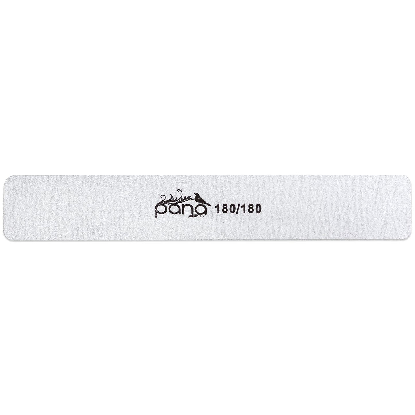 10pcs - PANA Jumbo Double-Sided Emery Nail File for Manicure, Pedicure, Natural, and Acrylic Nails - Zebra (Grit 180/180)