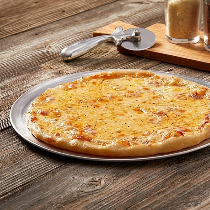 American Metalcraft TP18 TP Series 18-Gauge Aluminum Pizza Pan, Standard Weight, Wide Rim, 18-Inch,Silver (Pack of 4)
