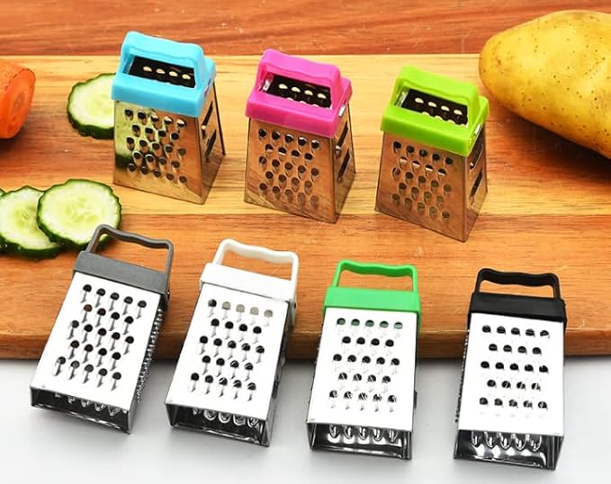 Mini Grater, Stainless Steel Cheese Ginger Vegetable Spices Small Grater for Kitchen (Dark Green)