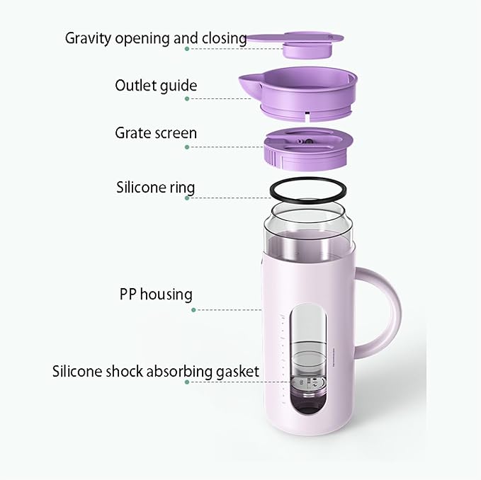 Cold kettle Cold kettle household high temperature resistant cold kettle set glass kettle cold bubble pot Water Pitcher Set for Hot/Cold Water(Green)