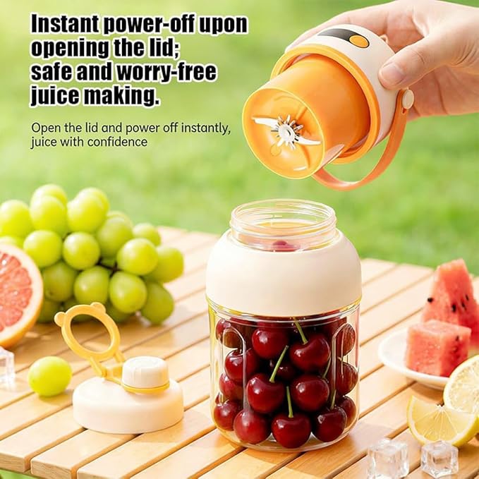 Portable Electric Juicer Cup with Zero Cord Hassle,Fresh Juice Mini Fast Portable,18000 Rpm High Speed with Digital Display&Leakproof Lid,Automatic Cleaning with Straw and Two Lids (800ml/28.22oz)