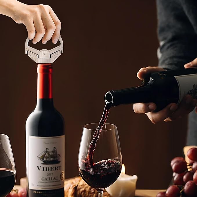 3 in 1 Ah So Two Prong Wine Opener & Cork Remover,It Can Remove The Older and Fragile Wine Corks so Easy for Connoisseurs to Uncork (Sleek)