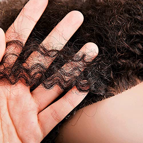 MORRIS 10” Human Hair Training Afro Mannequin Head – Short Curly Hair for Beginners to Practice Braiding, Cutting, Styling – Includes Clamp