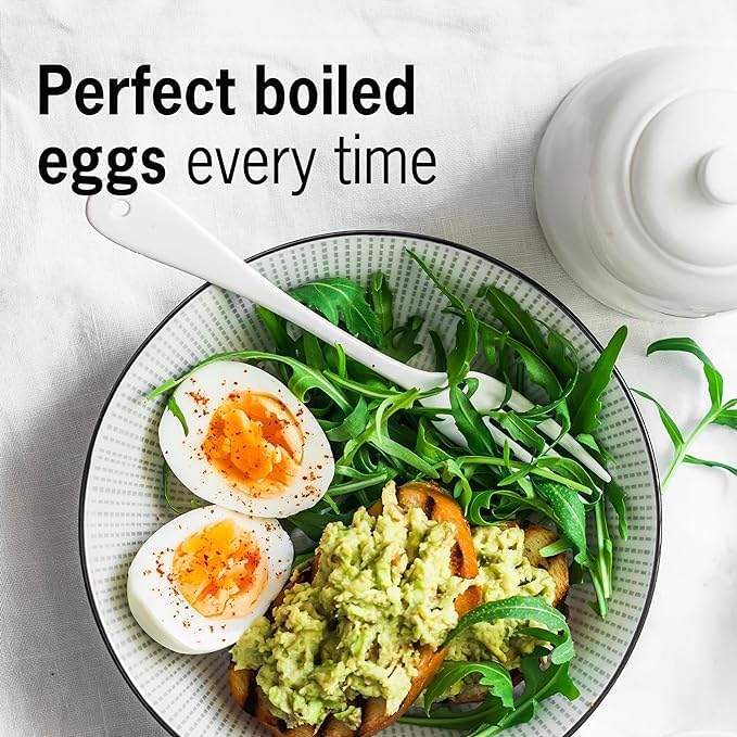XOXO BeepEgg – Egg Timer for Boiling Eggs – Musical Egg Cooker for Soft, Medium, Hard Boiled Eggs – Food Safe – Singing Floating Egg Timer – Egg Cooker for 3 Levels of Doneness - Brainstream