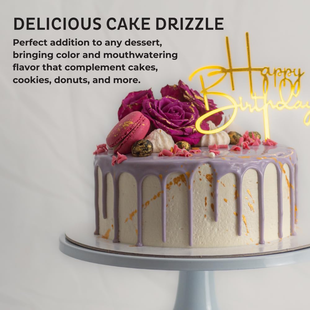 Limoncello-Flavored Cake Drizzle by Chefmaster, Edible Cake Drip Frosting for Decorating, Drip for Cakes, Cupcakes, Cookies, Donuts, 6.6 lbs
