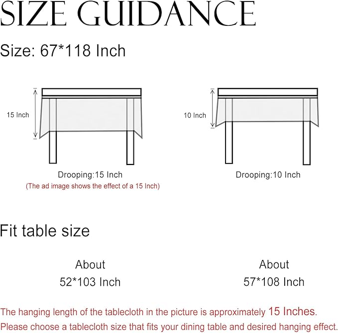 ISAENNE Designer Linen Extra Long Rectangle Tablecloth,Western Colorful Floral Indoor Table Cloth,Wrinkle Resistant Decor Tablecloths for Dining Thanksgiving Kitchen,67"*118"-Serenity B