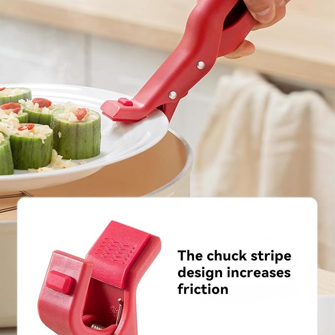 Hot Plate Grippers, Hot Plate Gripper Lifters Tongs, Multi-function Anti-Scald Bowl Clip, Silicone Non-slip Hot Dish Plate Holder, Kitchen Utensil for Bowls,Pans,Dishes (Mix-2pcs)