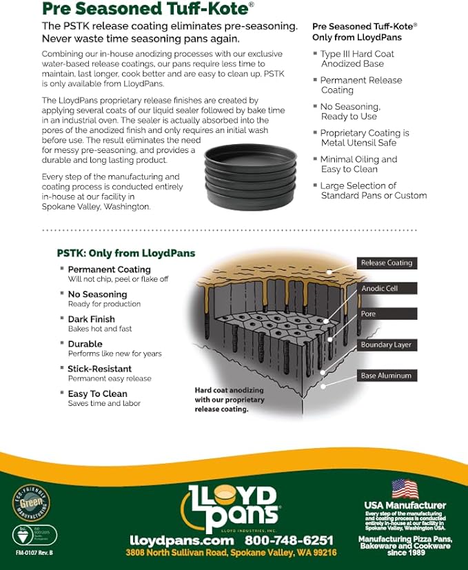 Lloyd Pans Chicago Style Pizza Pan 16 Inch by 2.25 Inch - PSTK