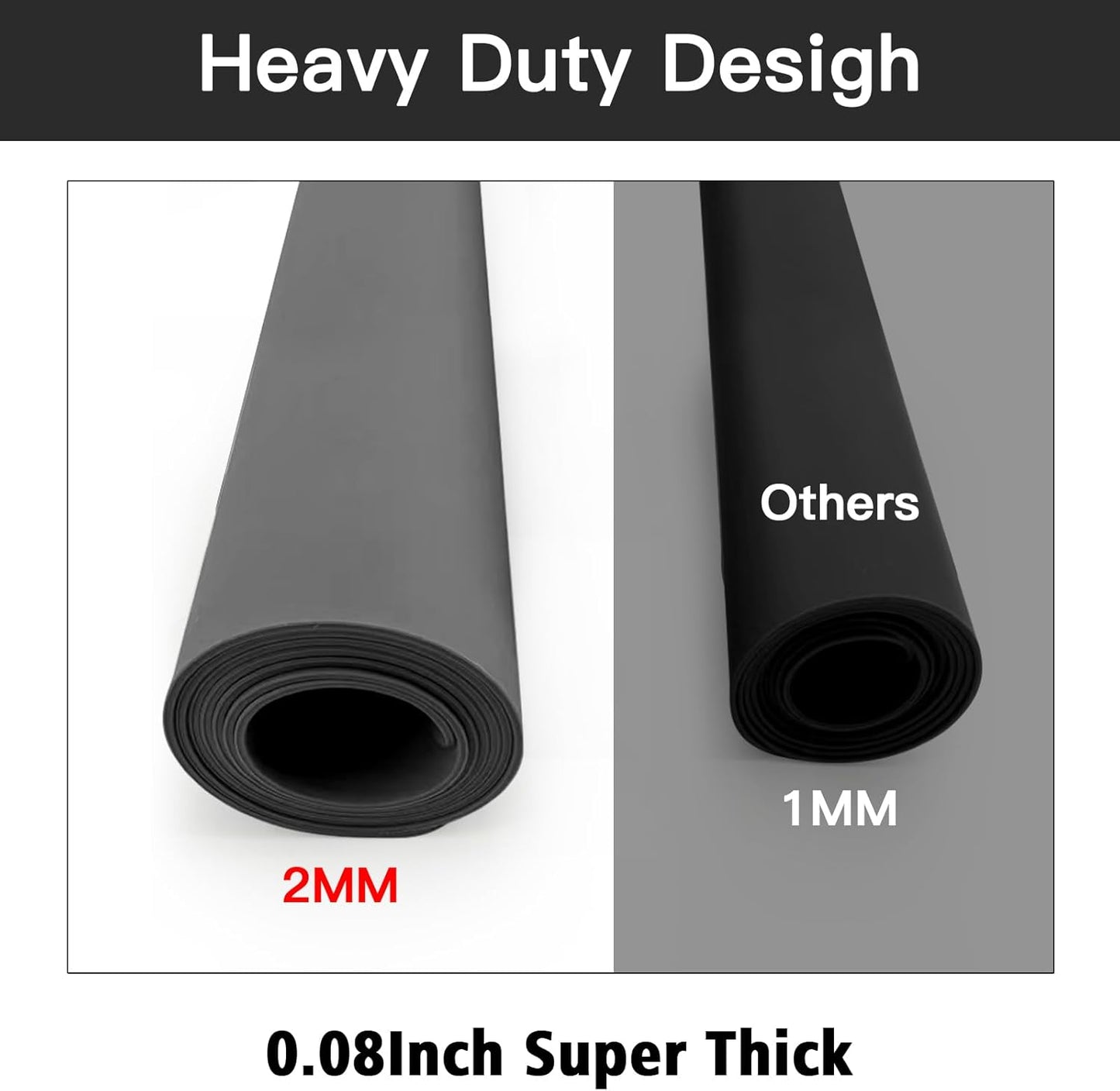 2MM Super Thick Large Silicone Mat, 23.6"x31.5", Non-Slip Heat Resistant, Thicken Kitchen Counter Mats, Waterproof Countertop Protector for Craft (Light Gray)