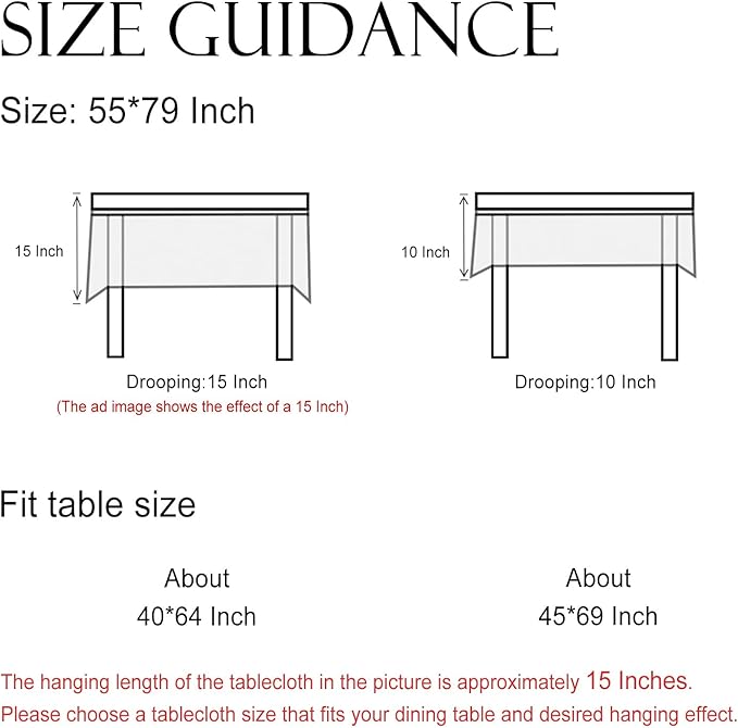 ISAENNE Designer Vintage Linen Floral Table Cloth for Rectangle Table,Fall Colorful Modern Tablecloth,Anti-Wrinkle Decor Tablecloths for Dining Thanksgiving Kitchen,55"*79"-Bertina E