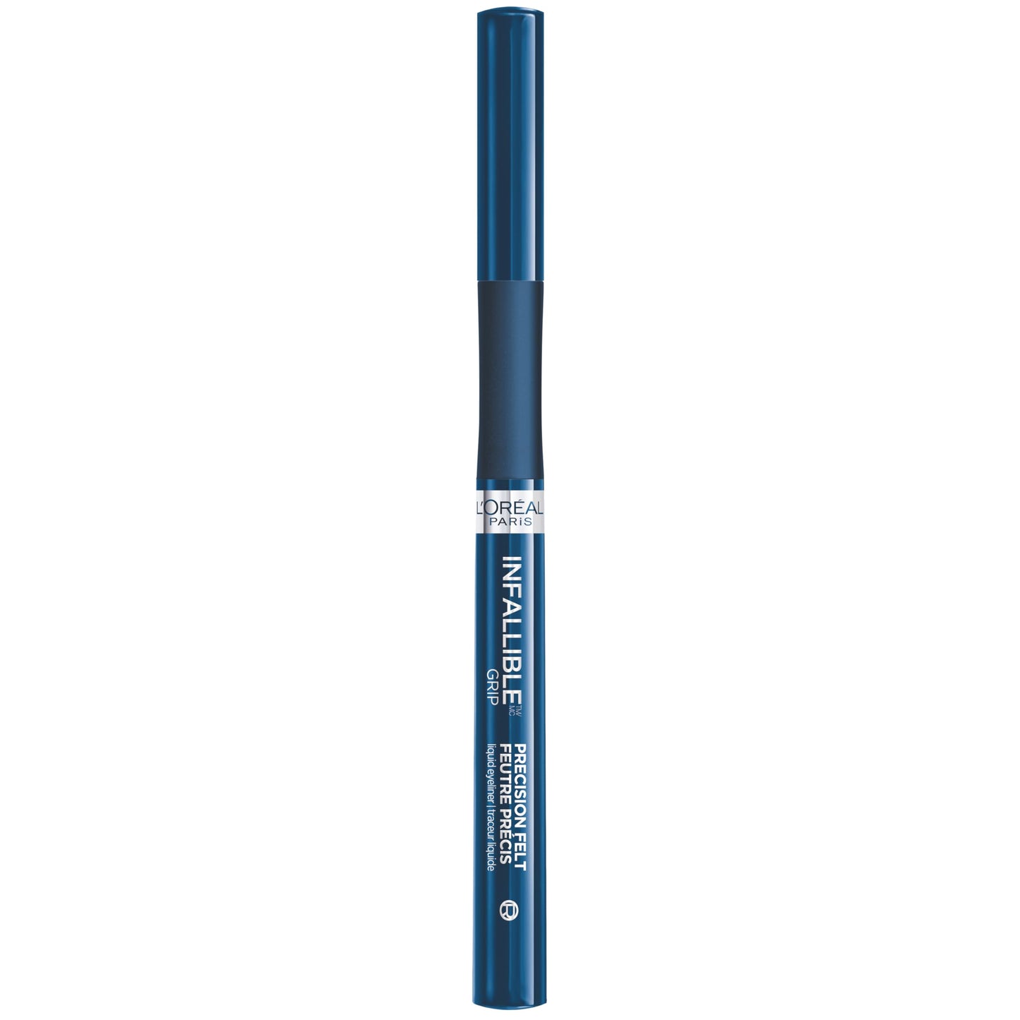 L'Oreal Paris Cosmetics Paris Makeup Infallible Grip Precision Felt Eyeliner, Smudge Resistant, Long Lasting Waterproof Eyeliner, Blue, Blue, 0.03 fl oz
