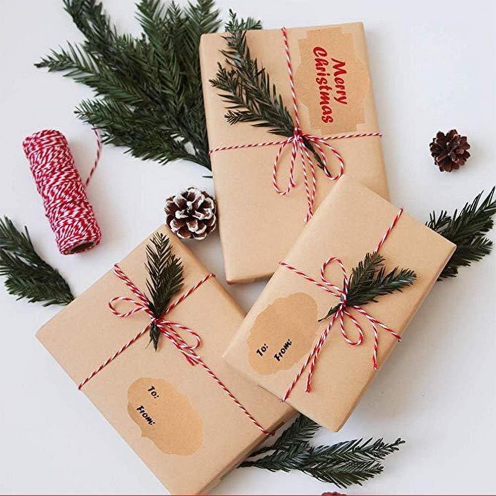 300 Pcs Gift Tags Stickers Name Labels Stickers, Self-Adhesive Handmade Bottle All-Purpose Jar Labels for Presents Christmas Decoration Jars Food Craft