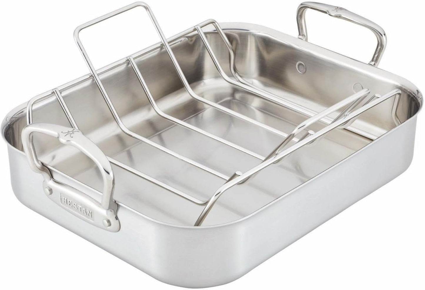 Hestan Provisions – 16.5" Classic Clad Roaster with Stianless Steel Rack