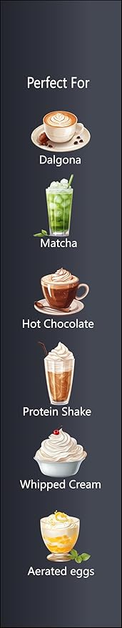 Agitate Handheld Electric Wand Coffee Milk Frother/Whisk/Drink Mixer/Mini Foamer Kitchen tool for Coffee, Cappuccino, Frappe, Matcha, Hot Chocolate, Protein shake (Black)
