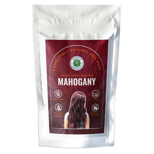 Henna Cosmetics Cypri Natural Henna Hair Color Dye, 100% Pure Henna Powder for Hair Growth Organic (Mahogany, 100 Gr + Free 50 Gr.)