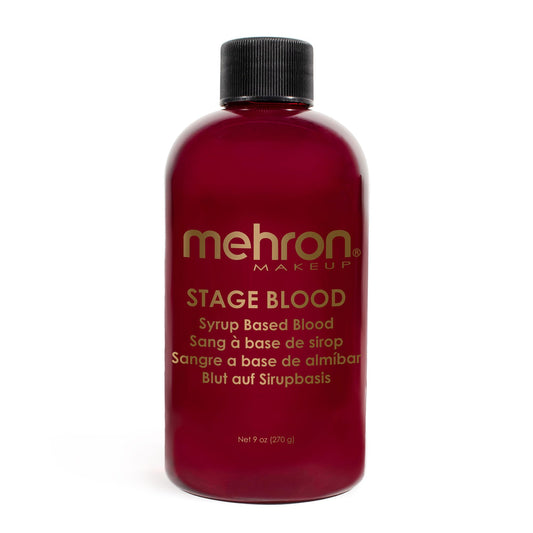 Mehron Makeup Stage Blood | Realistic For Halloween | Washable Fake Blood for Special FX, Stage & Screen, Halloween, & Cosplay (9 oz) (Bright Arterial)