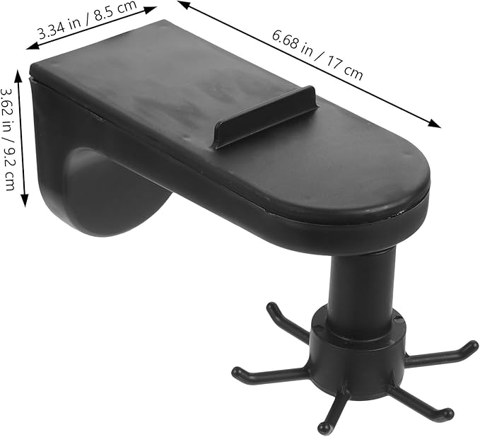 2pcs Rotatable Wall Mounted Kitchen Utensil Hooks, 6-Claw Plastic Hanging Holders for Kitchen Storage and Organization, Punch-Free Adhesive Hooks for Cooking Tools