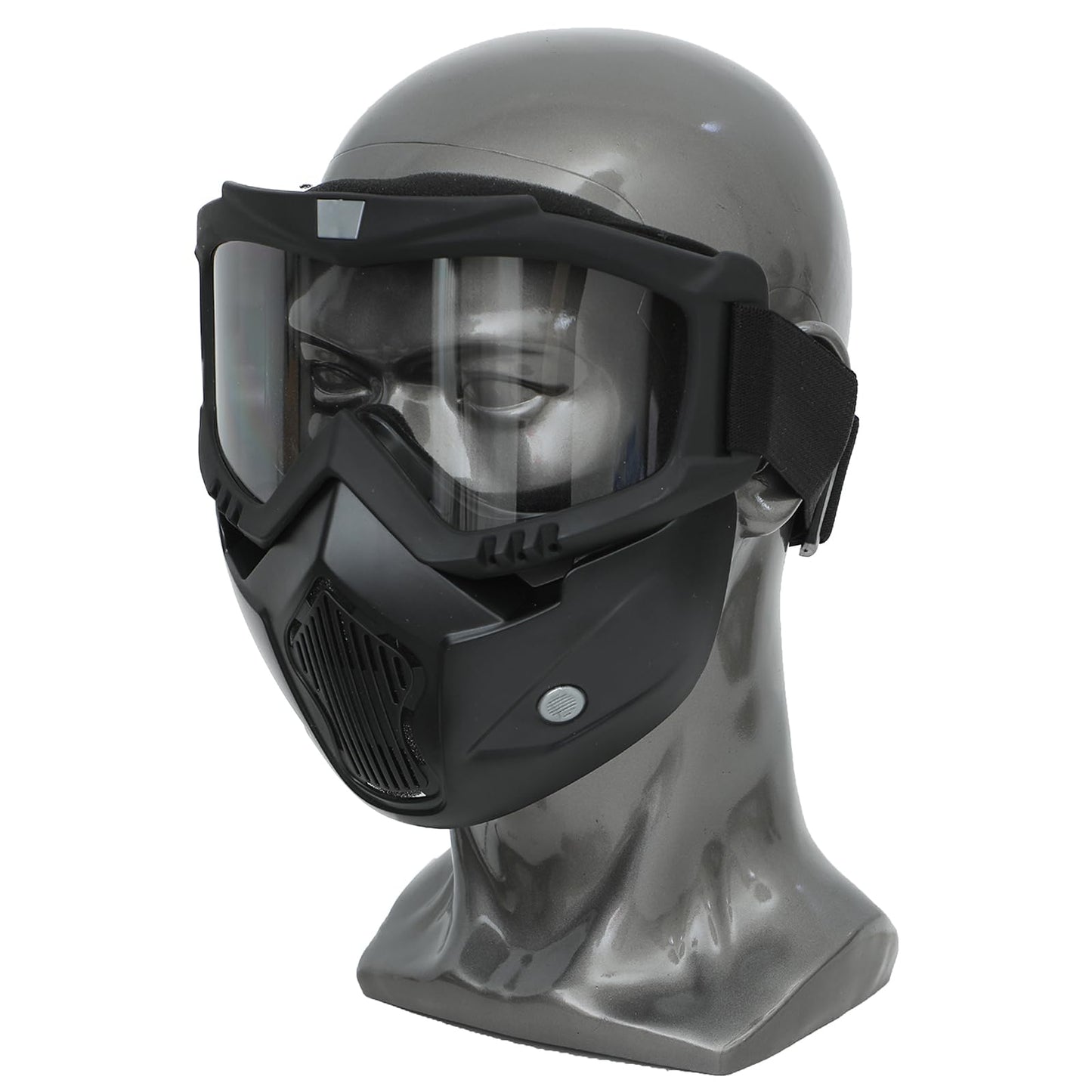 Male Mannequin Head Professional PVC Manikin Head for Display Wigs Hats Headphone Mask Sunglasses Scarf Jewelry Display Stand (Grey)