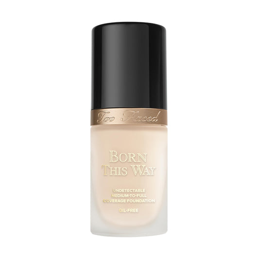 Too Faced Born This Way Natural Finish Longwear Liquid Foundation | Medium-To-Full Coverage | Hydrating + Oil Free, 1 Fl Oz, Swan