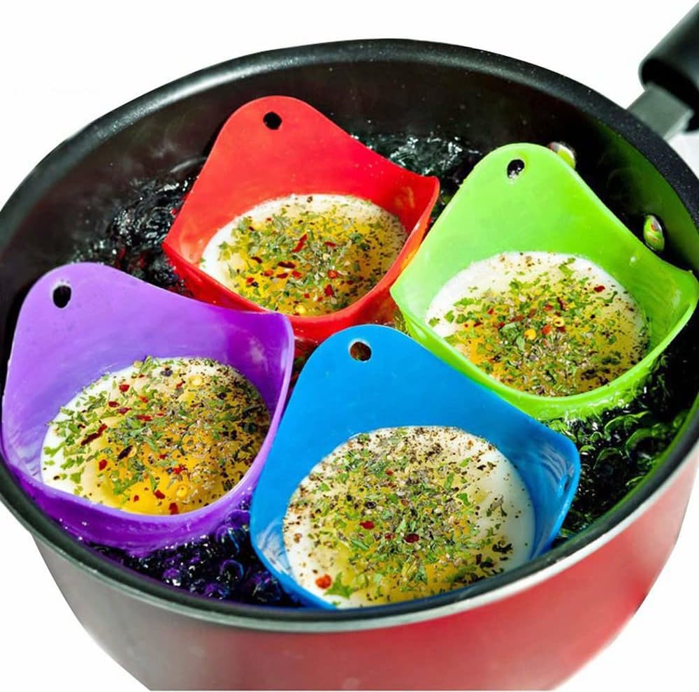 Breakfast Omelette Mold Silicone Egg Pancake Ring Shaper Cooking Tool DIY Kitchen Accessories Gadget Egg Fired Mould (Egg Bowl)