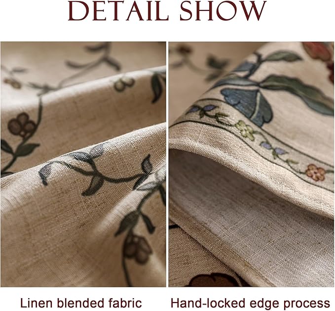 patdrea Designer Vintage French Square Tablecloth,Fall Country Breathable Floral Table Cloth,Italian Dacorative Cover for Kitchen Dining,Tea Party,Christmas,Thanksgiving,67"x67"-Oliveirad