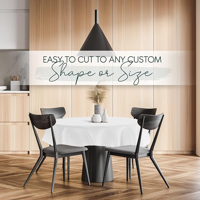 Quality Table Pad Protector, Superior Protection from Spills, Scratches & Heat - Reusable Vinyl Table Cloth with Cushion Flannel Backing (120" L x 54" W)