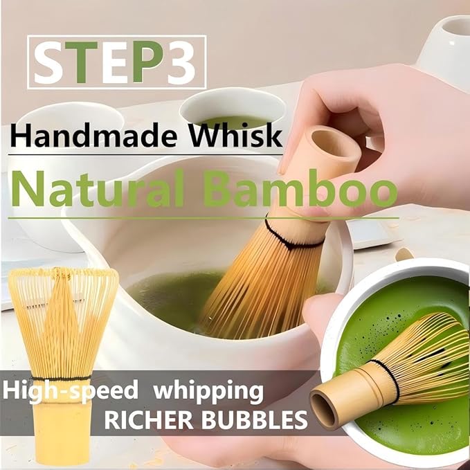 Matcha Whisk Holder Matcha Chasen Whisk Stand Ceramic Holder fit for Traditional Japanese Tea Ceremony Starter (Matte Green)