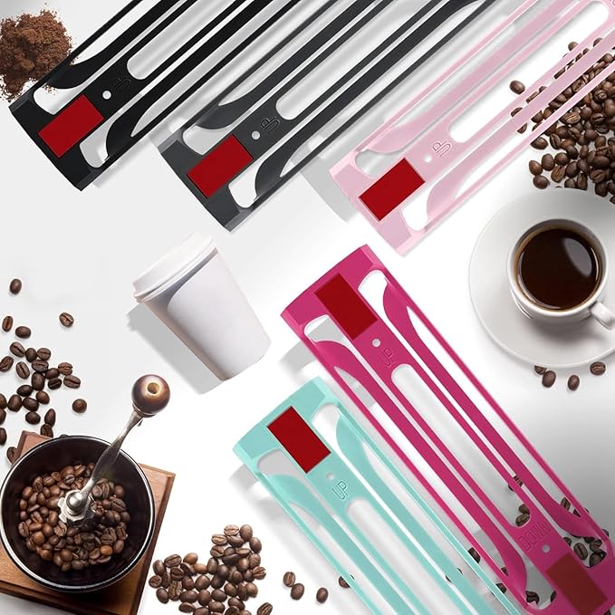 K Cup Holder for Keurig: Coffee Pod Holder for Counter Small Space - Kcup holder for Wall Mount (4, Pink)