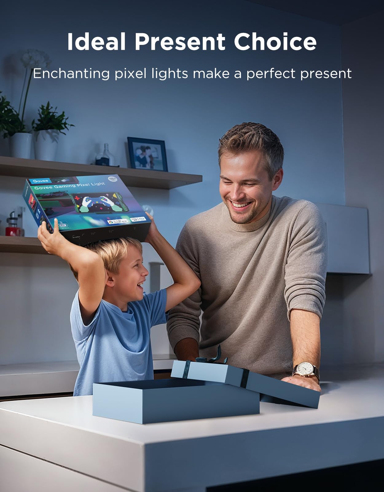Govee Gaming Pixel Light, RGBIC LED Panel with Real-time Info Display, 150+ Scene Modes & DIY Options, Smart Pixel Lights (Wi-Fi Only), Works with Alexa, Ideal for Game Room Decor, 52x32 Pixels