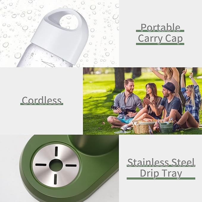 Sparkling Water Maker | Soda Beverage Machine | Soda Streaming Seltzer & Carbonator | 2x1L BPA Free Bottles | Compatible Srew-in 60L CO2 (NOT Included) | Green