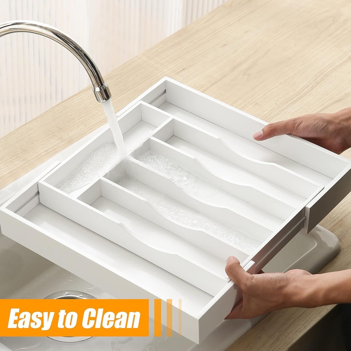 Kitchen Silverware Drawer Organizer and Storage Utensilios De Cocina Modernos Soporte Para Cucharas Trastes De Cocina Organizadores Platos Para Gabinetes Cajones Decoración Organizador Para Utensilios