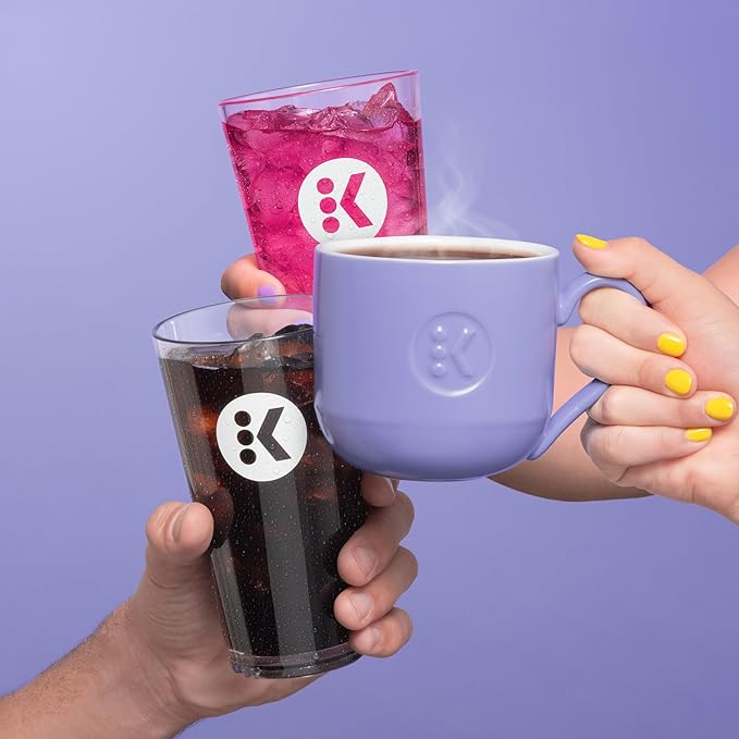 Keurig K-Mini Mate Plus Single-Serve K-Cup Pod Coffee Maker, Compact, 3 Cup Sizes, Brew Over Ice and Strong Button Features, 50 oz Removable Reservoir, Wild Orchid
