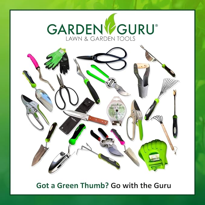 Garden Guru Extra Long Stainless Steel Pruner Pruning Shears Clippers Snips Sharp Bonsai Cutter Plant Trimming Scissors Straight Blade Garden Scissors Tool Great for Roses Flowers Herbs Fruits(2 Pack)