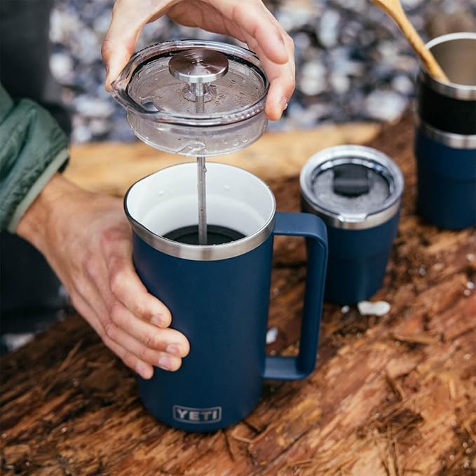 YETI Rambler 64 oz. French Press Coffee Maker, Sandstone Pink