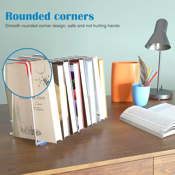 Reusable Storage Bags Rack, Drying Rack for Storage Bags, Stainless Stand for Reusable Freezer Containers & Vacuum Sealer Bags , File Organizer Desktop Storage, Kitchen Storage & Organization (Silver)