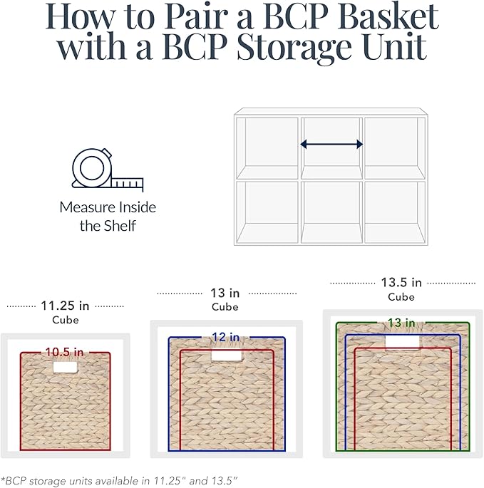 Best Choice Products 12x12in Pack of 5 Cube Storage Baskets, Water Hyacinth Multipurpose Collapsible Organizers, Handwoven Laundry Totes for Laundry, Living Room, Kids Room & Nursery - Gray