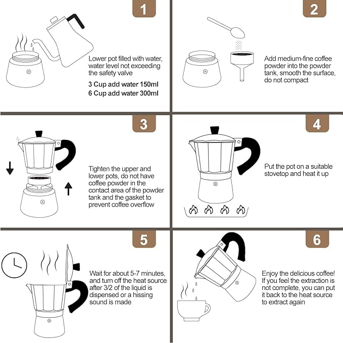 Aluminum 12 Cup 600ml Moka Pot Express Coffee Maker Stovetop Espresso Colorful Coffeemaker Italian Classic Style Brewing Greca Cafe Mocha Machine for Cafeteras Lover Camping Travel and Home Use 20oz
