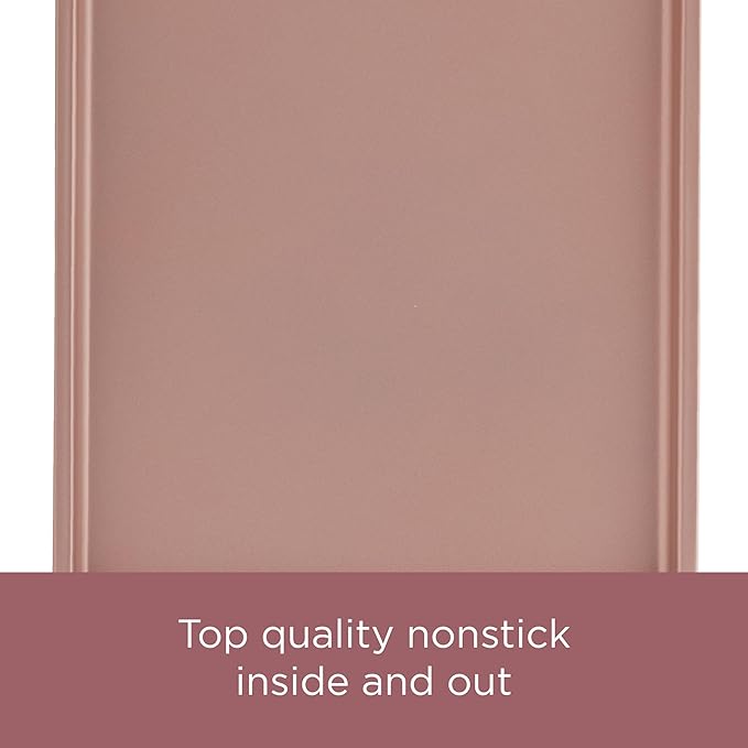 Farberware Nonstick Bakeware Meatloaf/Nonstick Baking Loaf Pan - 9 Inch x 5 Inch, Rose Gold