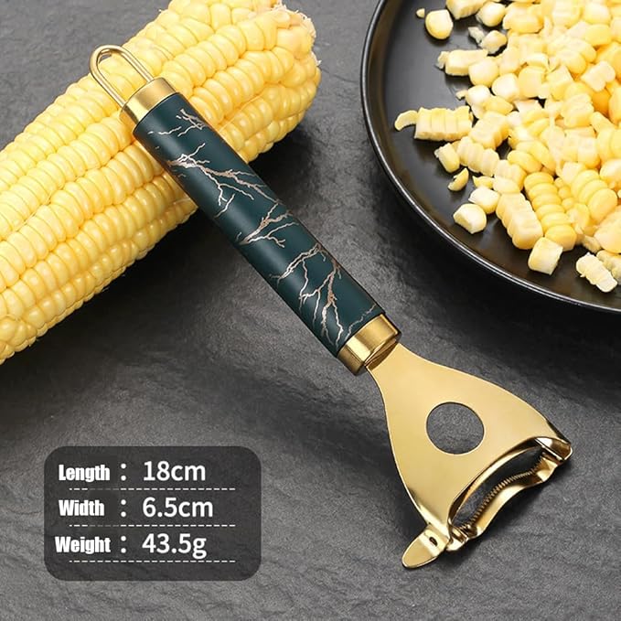 Latest Corn Peeler | Long-Handle Stainless Steel Kernel Remover | Fast, Labor-Saving & Safe | Easy-Clean Tool for Home, Restaurants & BBQs (CK-B(2Pcs))