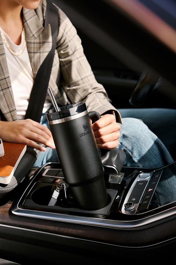STANLEY Quencher H2.0 Tumbler with Handle and Straw 30 oz | Flowstate 3-Position Lid | Cup Holder Compatible for Travel | Insulated Stainless Steel Cup | BPA-Free | Purple Dust