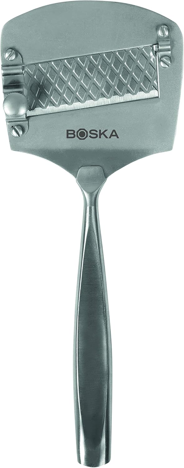 BOSKA 307103 Monaco+ Hard Cheese Slicer, Large, Silver