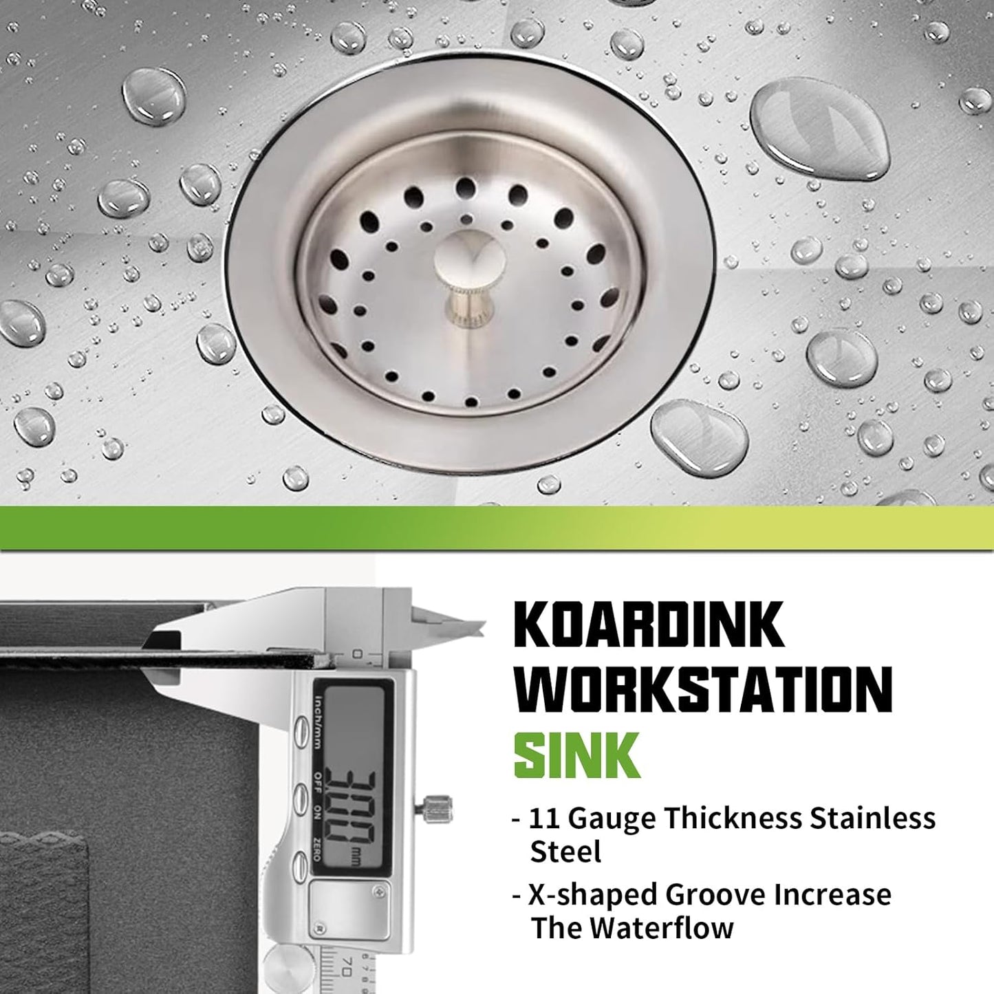 33x19 Inch Drop In Kitchen Sink-Stainless Steel Topmount Modern Single Bowl Kitchen Sink Come With Silicon Mat, Drain Strainer Set Offer Large Basin And Compatibility With Various Kitchen&Bar Style