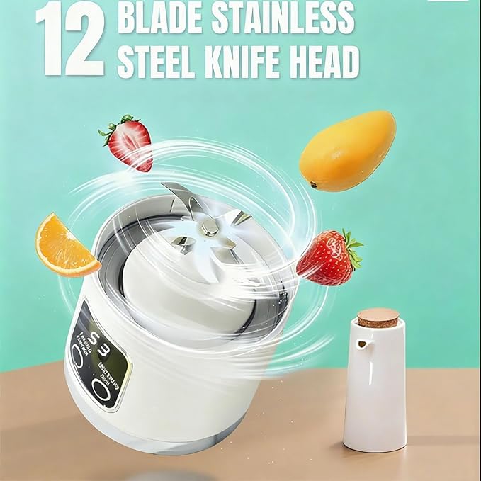 Digital Multimode Juicer Blender - Smart Led Display, Portable Usb Personal Electric Blender, Juicer Shakes And Smoothies Blender For Smoothies Liquid Diet, Shakes, Leak Proof Design (1PC-B)