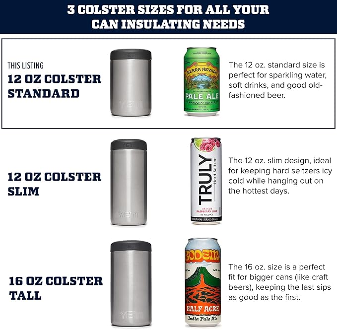 YETI Rambler 12 oz. Colster Can Insulator for Standard Size Cans, Harvest Red