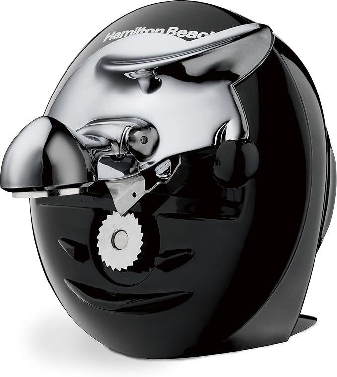 Hamilton Beach Walk 'n Cut Electric Can Opener for Kitchen, Use On Any Size, Automatic and Hand-Free, Cordless & Rechargeable, Easy Clean Removable Blade, Black (76501G)