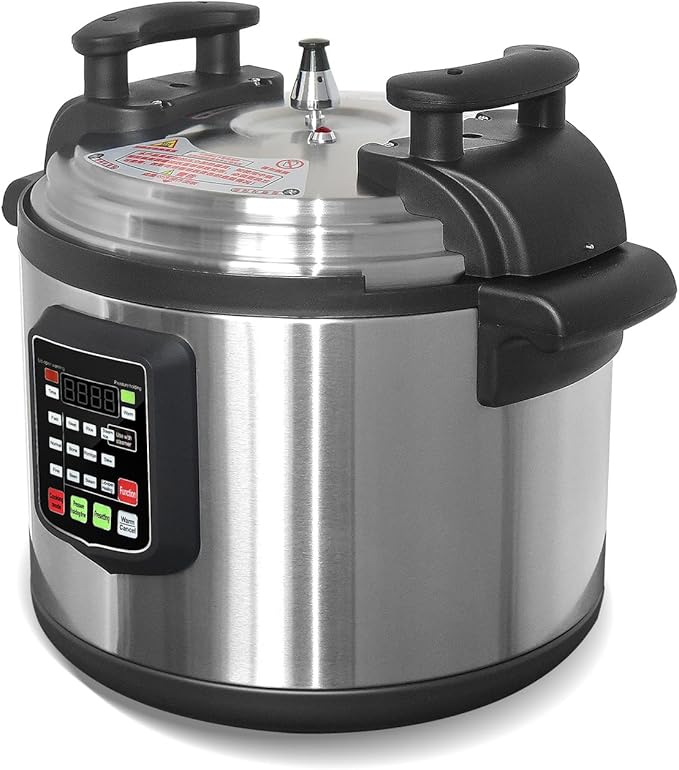 Kolice Commercial Electric 15L Pressure Cooker, 220 Volts Multi Cooker Pressue Canner With Non-stick Inner Pot, 15L (16 QT), 2000W,For Hotel Restaurant Kitchen and only for 220V (NOT 110V)